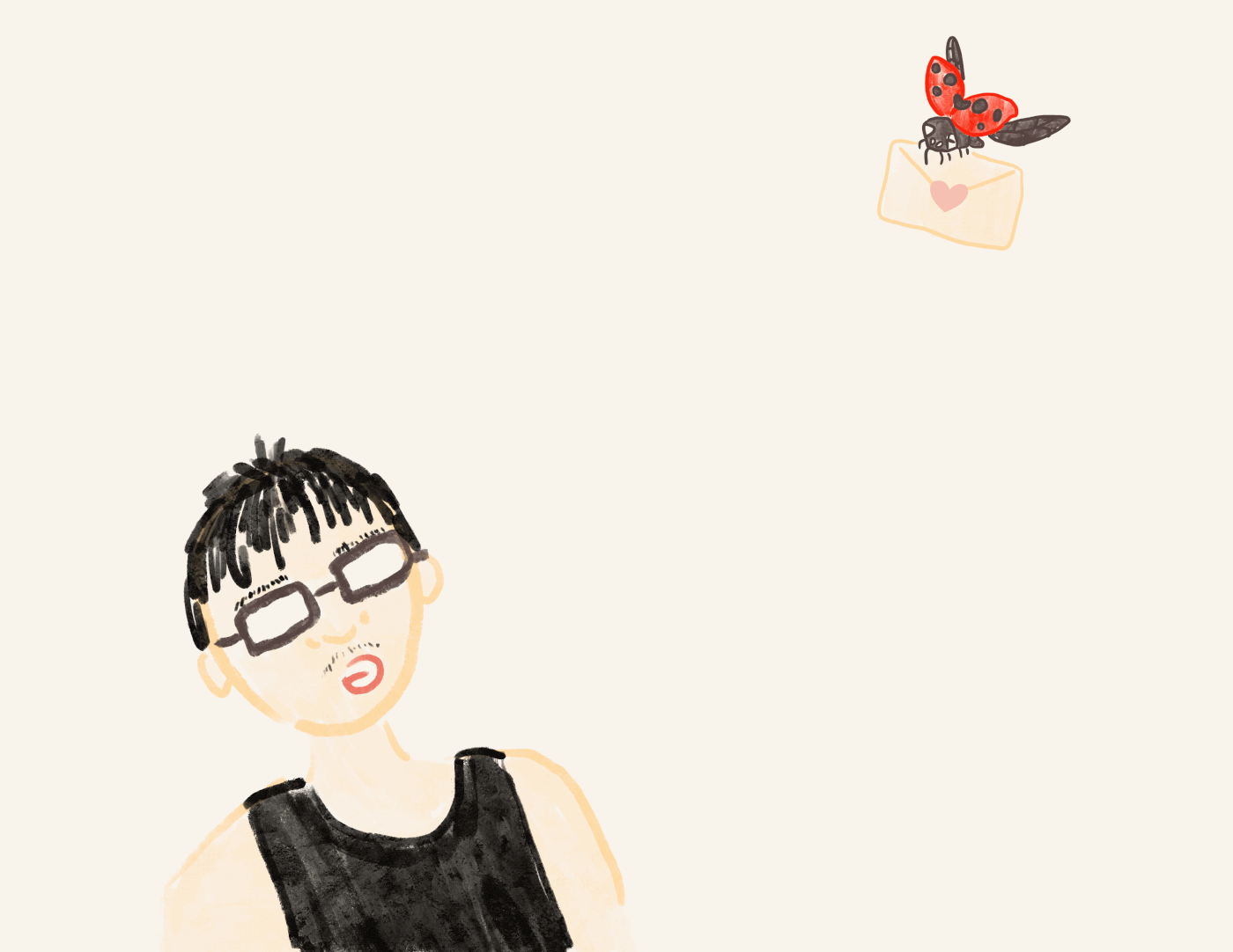 Andie receiving mail